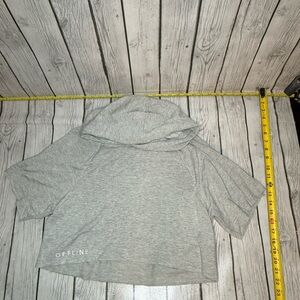 Offline by aerie OTT Fleece Short Sleeved Cropped Hoodie